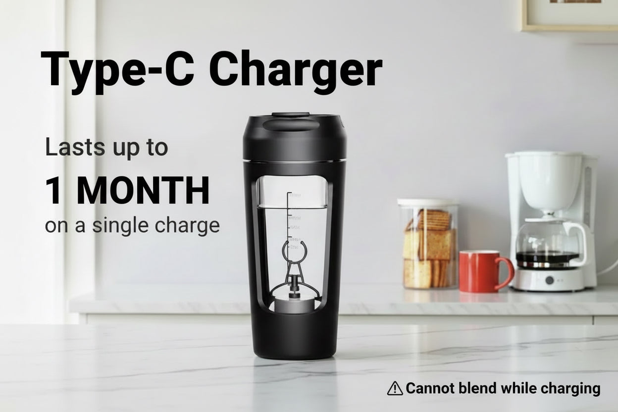 Premium Electric Portable Whey Protein Shaker Bottle